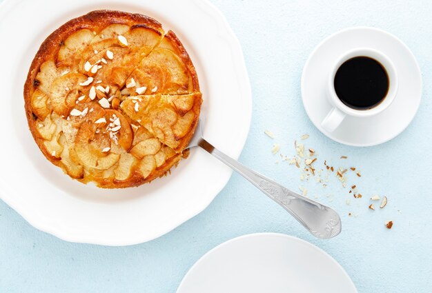 Apple pie and morning coffee