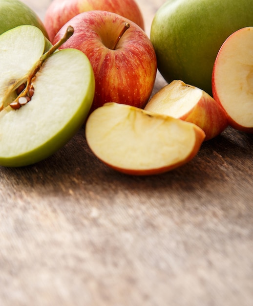 Apples on the table