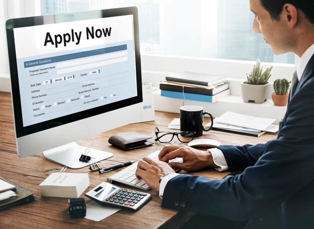 Apply Online Application Form Recruitment Concept