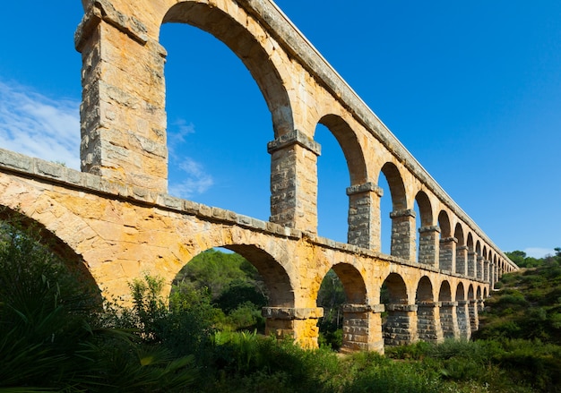 Free photo aqueduct de les ferreres. tarragona