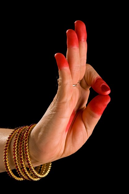 Arala hasta of indian dance bharata natyam