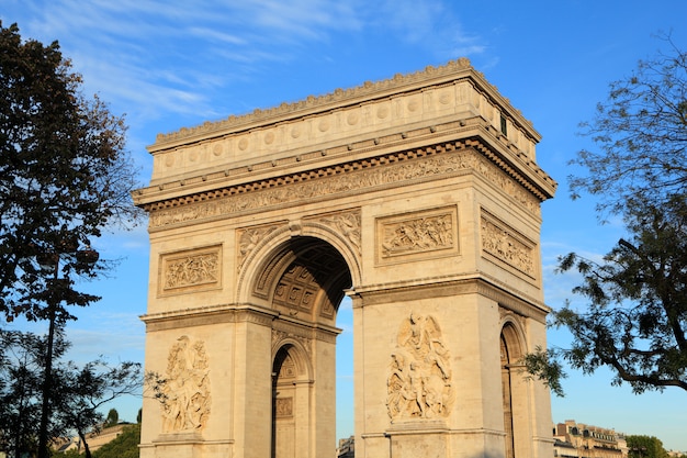 Arc de triomphe in paris 