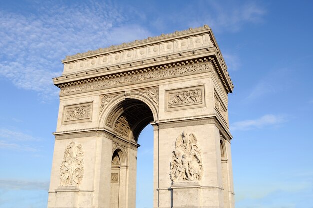 Arch of triumph with sky