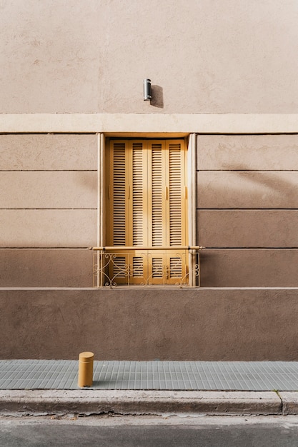 architectural building door in the city