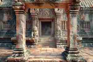 Free photo architecture of ancient monument for world heritage day celebration