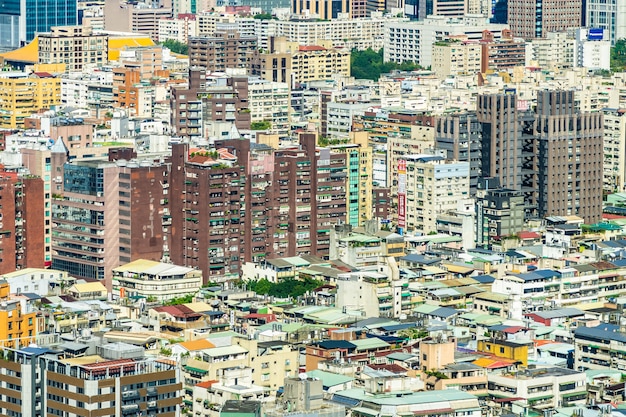 Architecture building exterior in taipei city in Taiwan