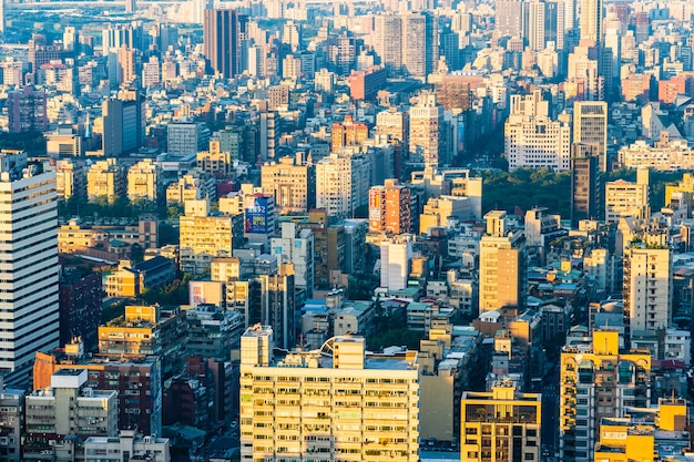 Architecture building exterior in taipei city in Taiwan