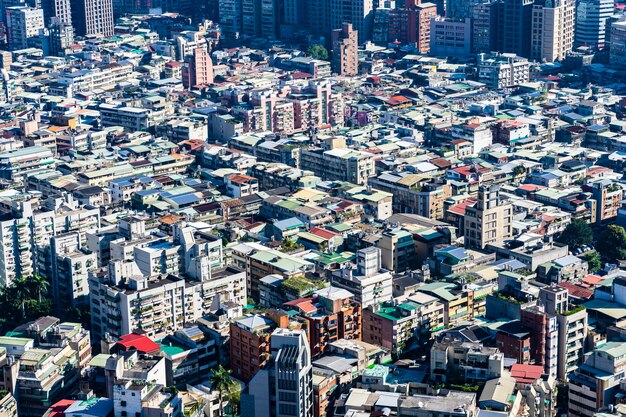 Architecture building exterior in taipei city in Taiwan