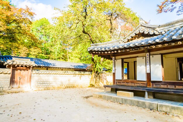 architecture in changdeokgung palace in seoul city at korea