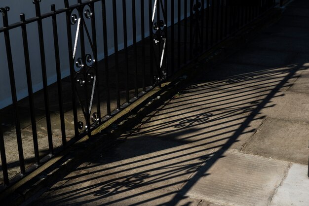 Architecture shadows during the day in the city