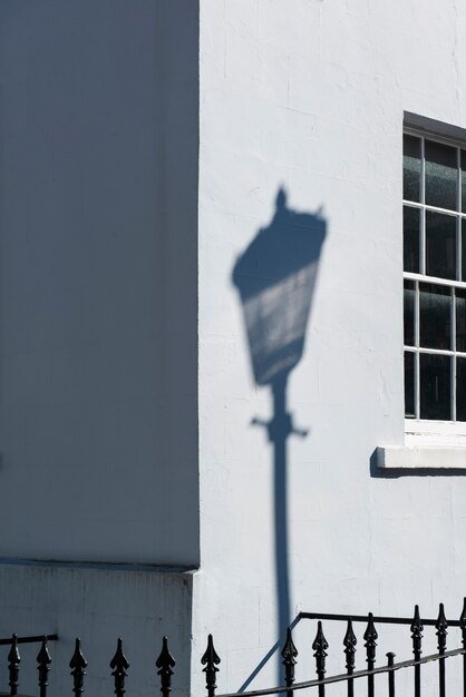 Architecture shadows during the day in the city