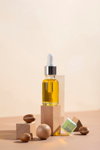 Argan oil in dropper bottle