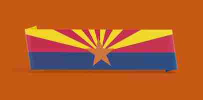 Foto gratuita bandiera della bandiera dell'arizona