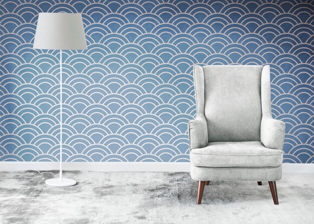 armchair in a room