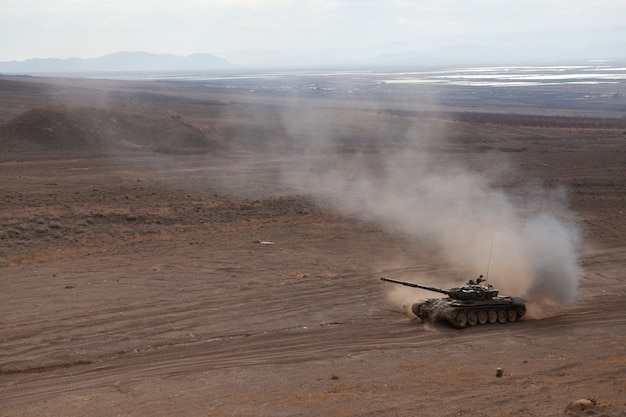 Free photo armenian army units during trainings