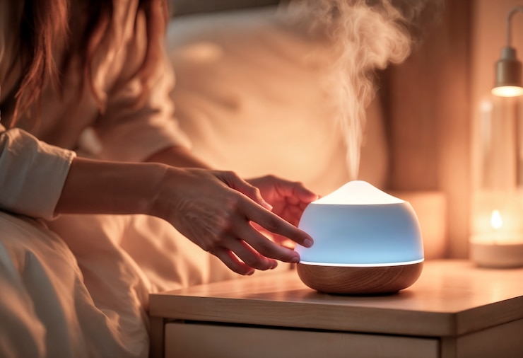 Free Photo aromatherapy diffuser for relaxation