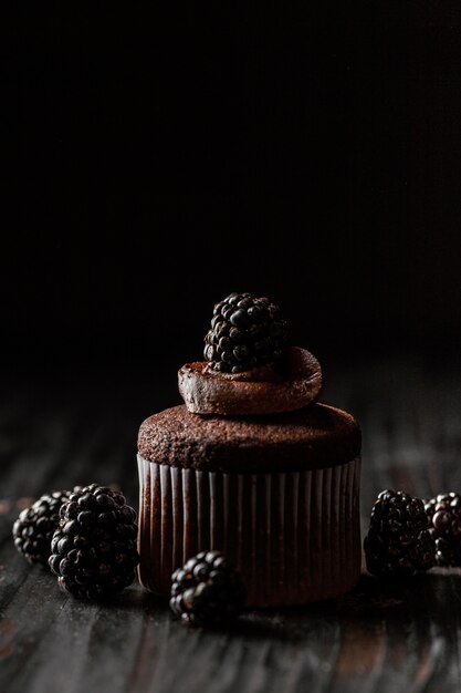 Arrangement of delicious chocolate sweets