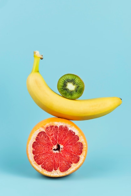 Arrangement of delicious fresh fruits