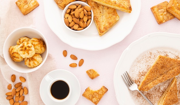 Free photo arrangement of delicious organic biscuits