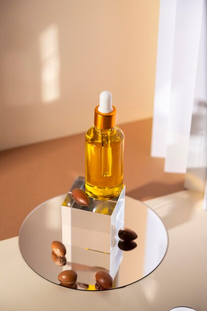 Arrangement of natural argan oil dropper