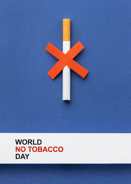 Arrangement of no tobacco day elements