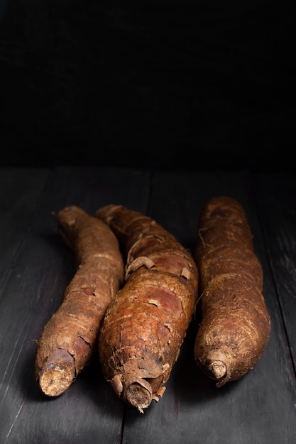 Arrangement of nutritious cassava roots