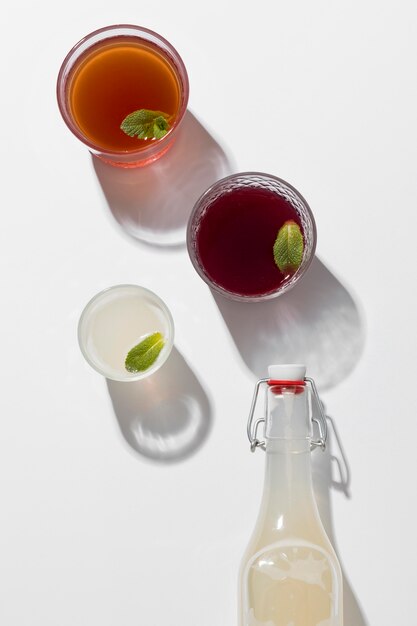 Arrangement with delicious fermented drinks