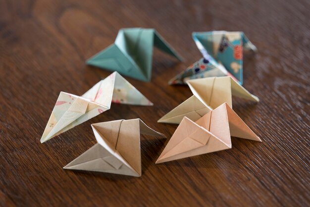 Arrangement with origami made object