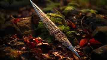 Free photo arrow medieval sword