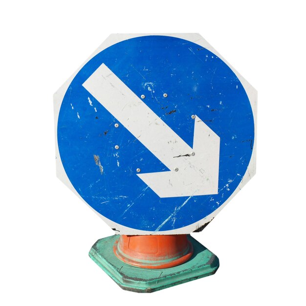 Arrow sign isolated