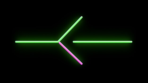 arrow with bright neon colors