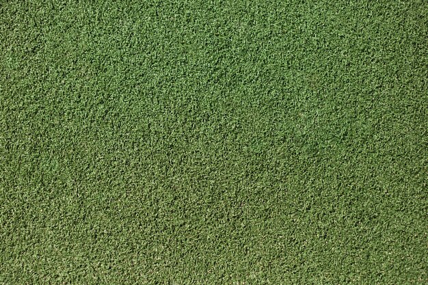 Artificial green grass close-up