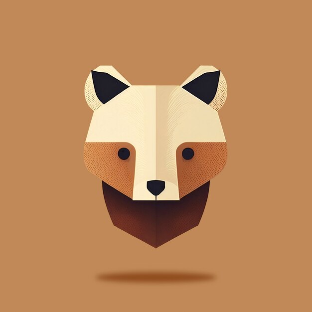 Artificial intelligence generated bear shape