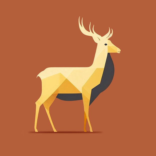 artificial intelligence generated deer shape