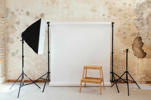 Artist props for photography in studio