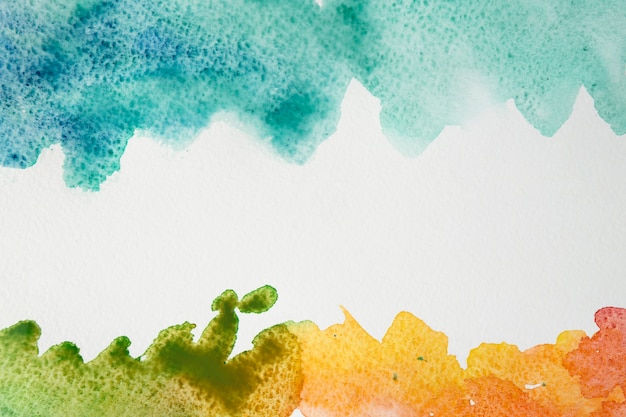 Free photo artistic colorful watercolor brush strokes