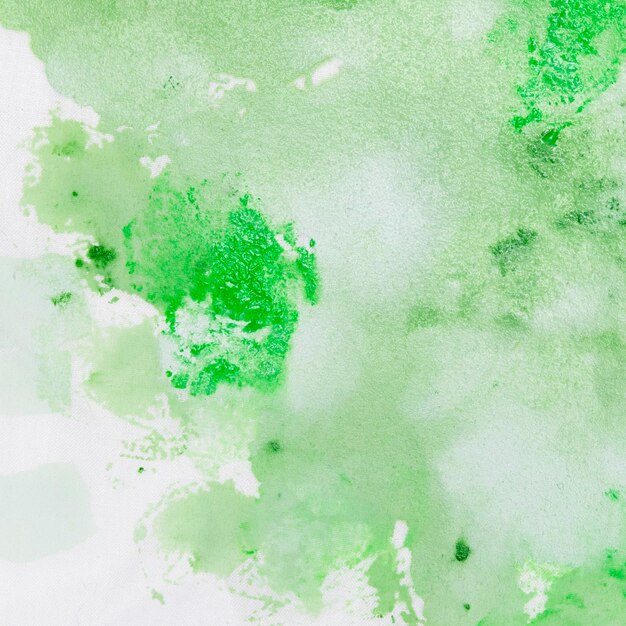 Artistic paint stain with green