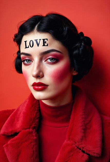 artistic valentine's day portrait