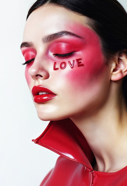 artistic valentine's day portrait