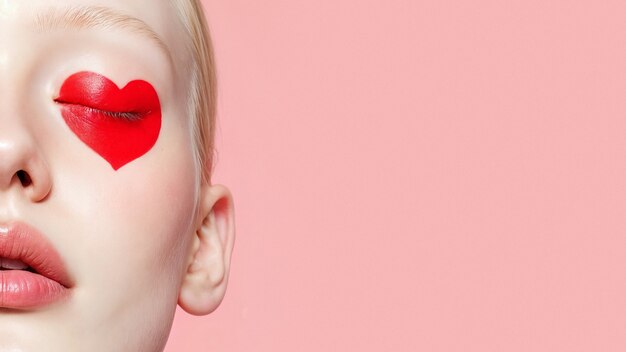 artistic valentine's day portrait