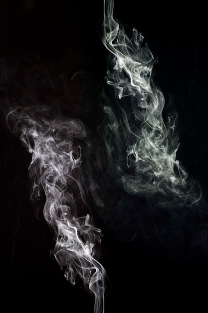 An artistic white smoke abstract as background