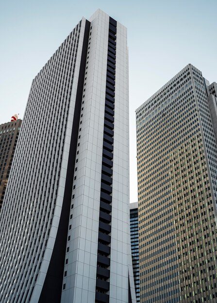 アジアの国の超高層ビルの都市景観