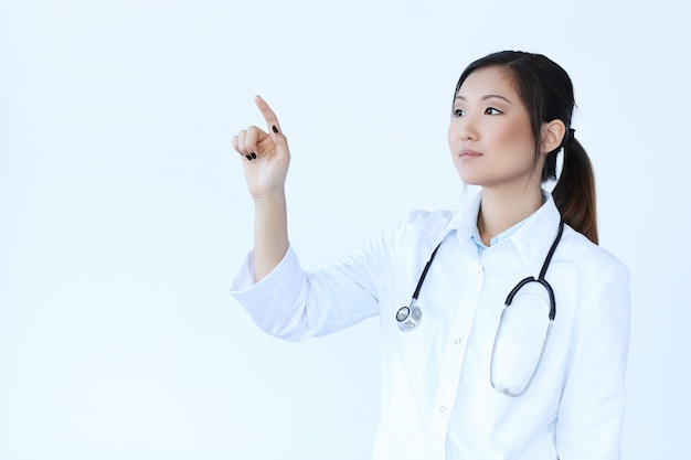 Asian female doctor, woman specialist