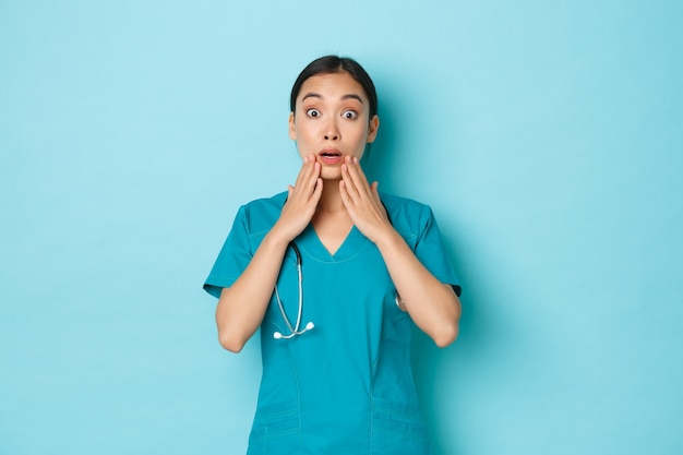 Asian healthcare female posing