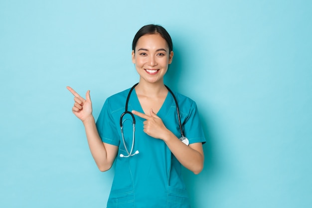 Asian healthcare female posing