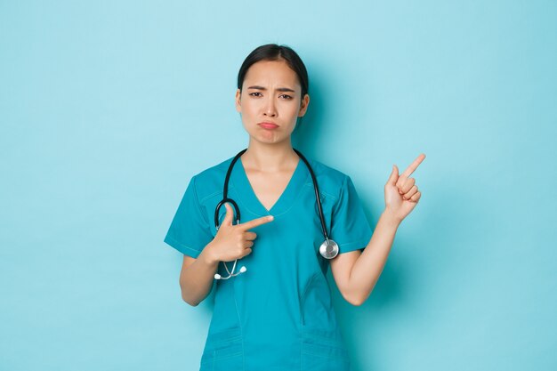 Asian healthcare female posing
