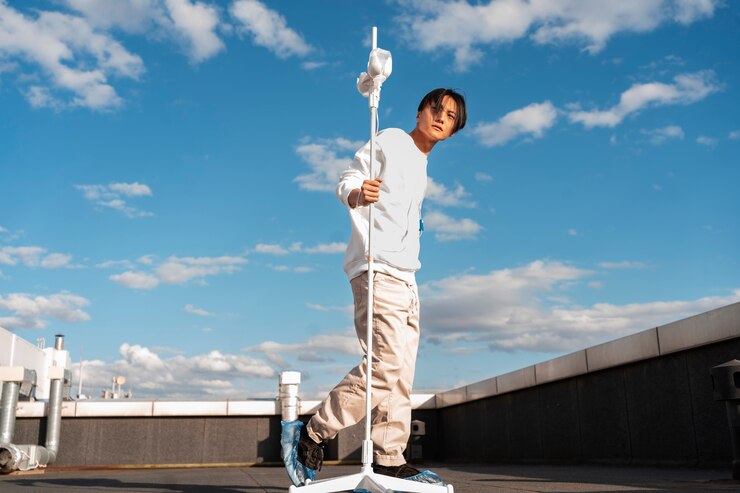 免費 Photo 癌症的亞洲男人在戶外 完整的拍攝