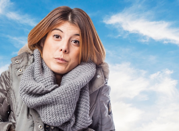 Chiedere la luce del sole cielo natura cappotto