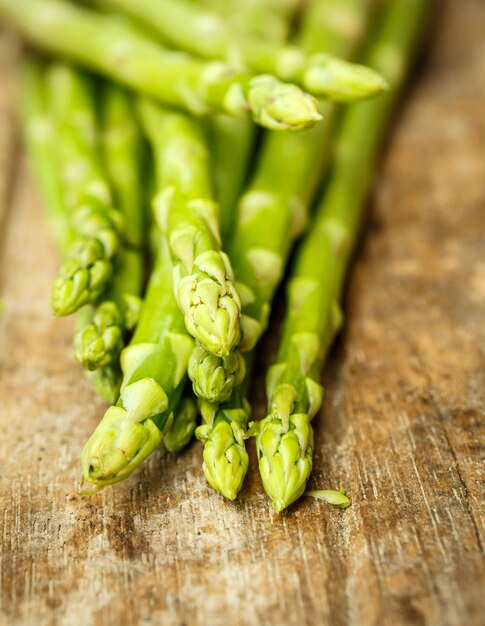 Asparagus on the board