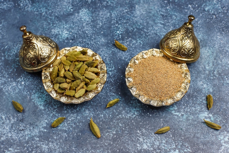 Free Photo assorted spices on kitchen table